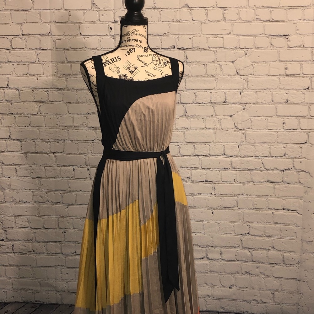 🆕NWT Gracia Pleated Multicolor Maxi Dress